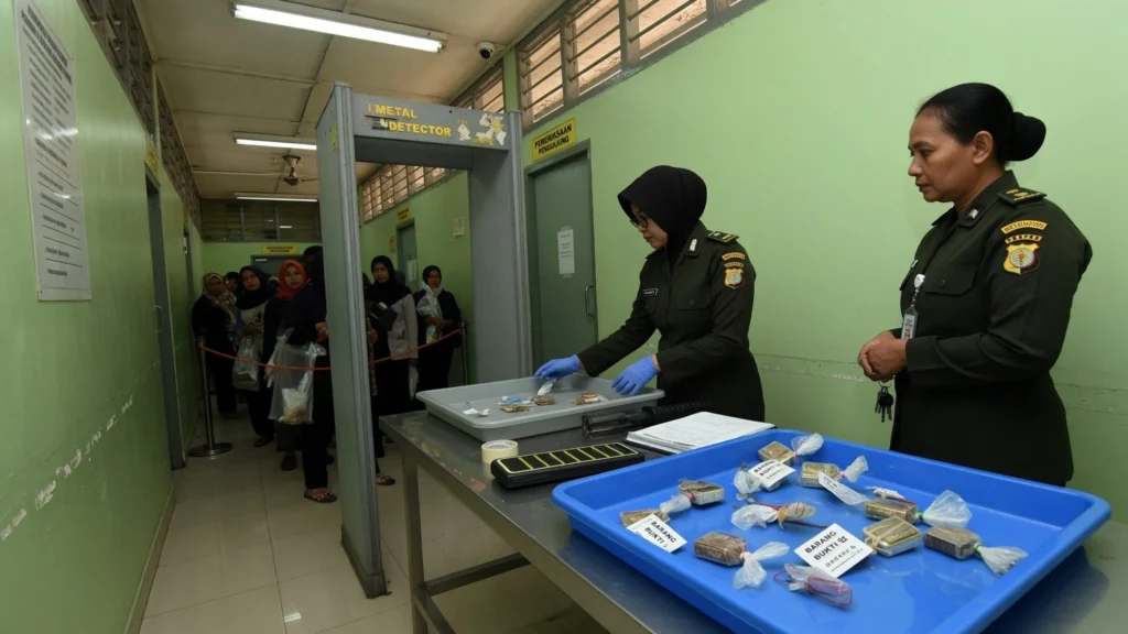 Jalur distribusi internal yang melibatkan beberapa WBP