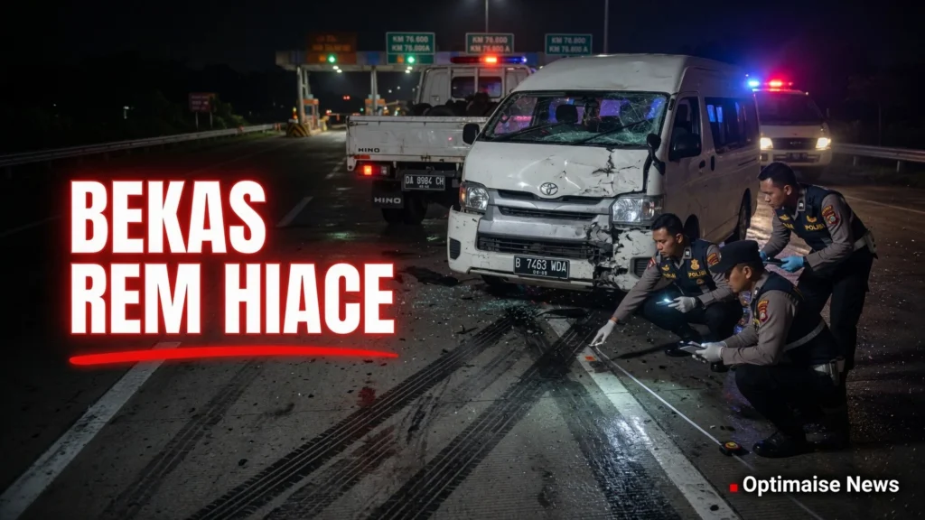 Bekas Rem Hiace Tegaskan Human Error di Tol Pandaan, 3 Tewas