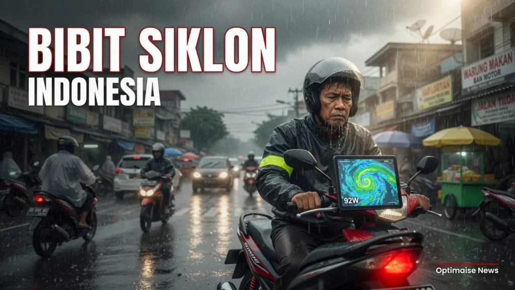 Bibit Siklon 92W Picu Hujan Ringan di Mayoritas Wilayah RI