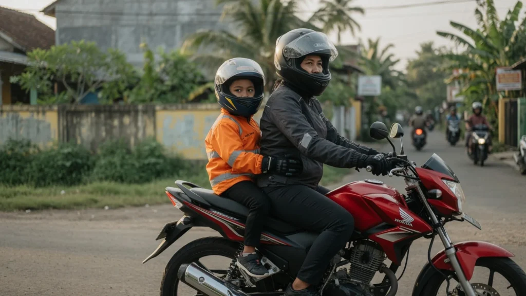 Gear Lengkap Bukan Cuma Helm, Orangtua Jadi Teladan