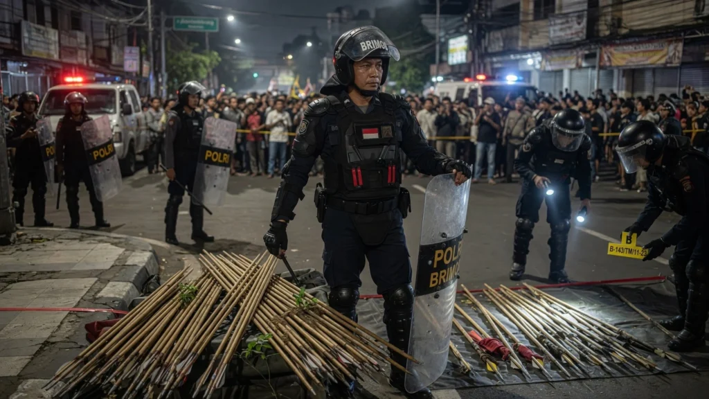 Eskalasi Tengah Malam: Upaya Merangsek dan Senjata yang Disita