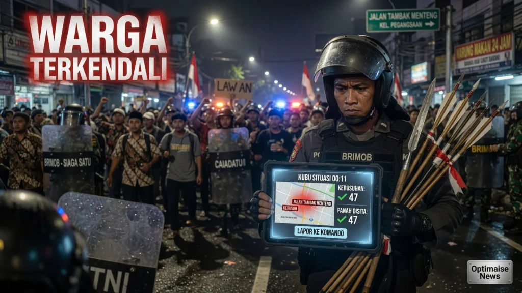 Brimob Sita Panah di Menteng Usai Bentrok Tewaskan 1 Warga