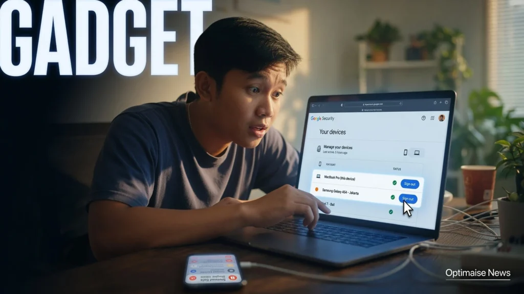Cabut Sesi Google dari Gadget Hilang lewat Dashboard