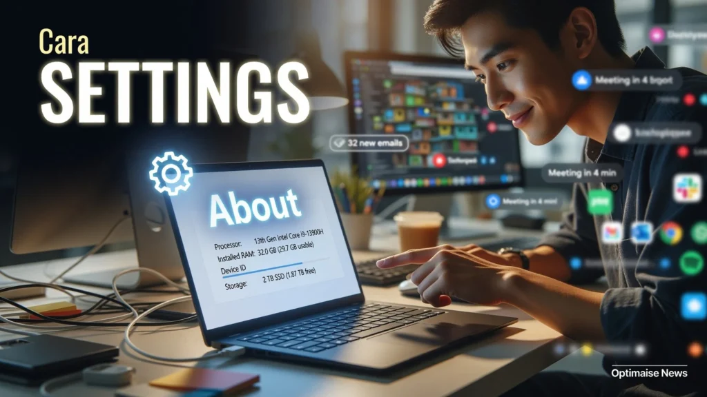Cara Cek Spesifikasi Laptop Windows 11 lewat Settings