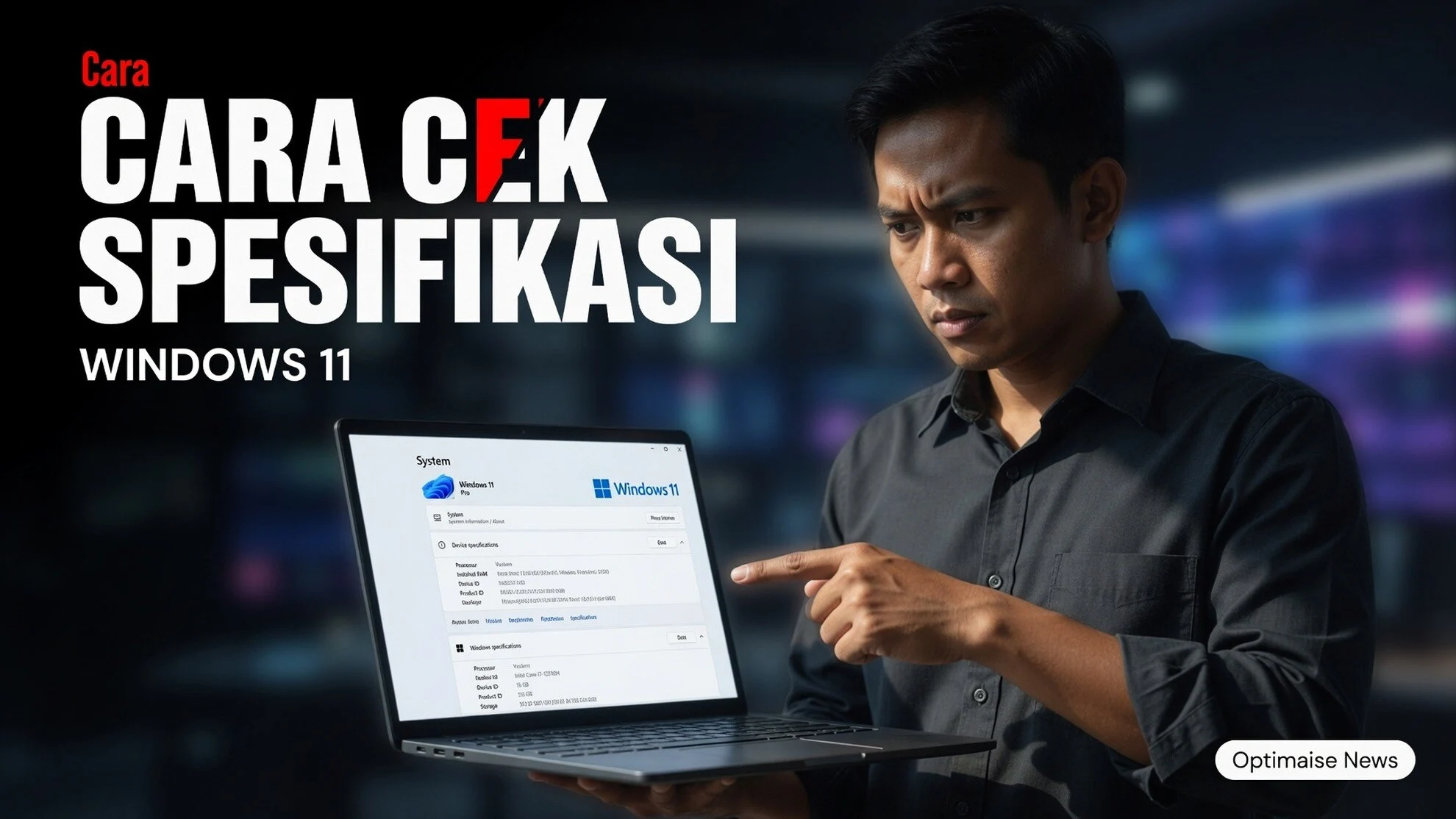 Cara Cek Spesifikasi Laptop Windows 11 Tanpa Aplikasi