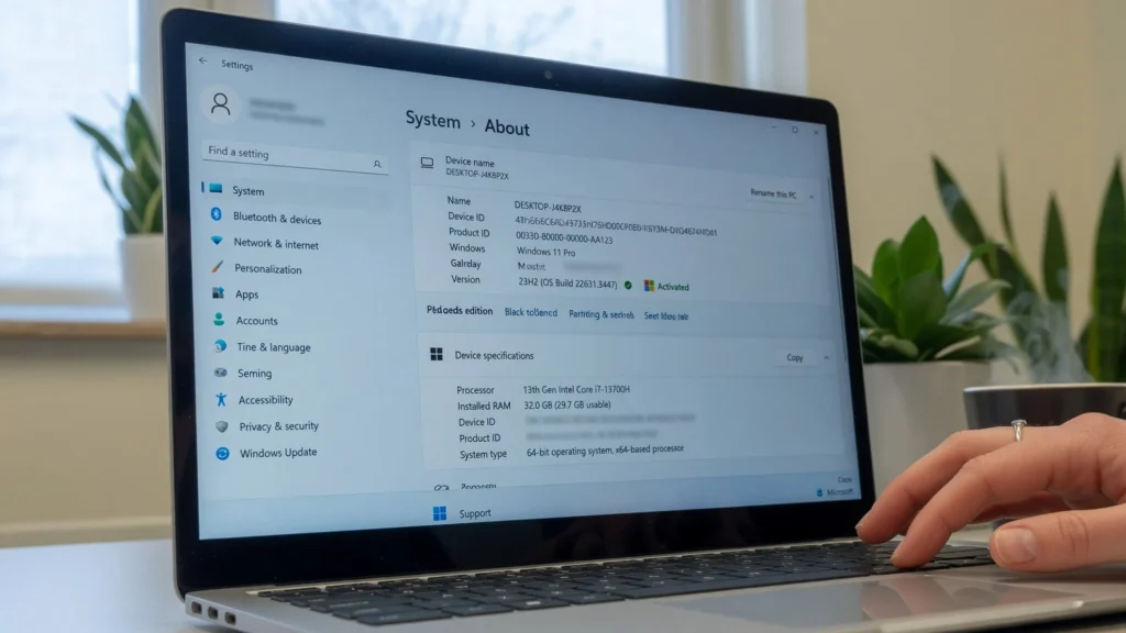 Cara melihat spesifikasi laptop lewat This PC dan Settings