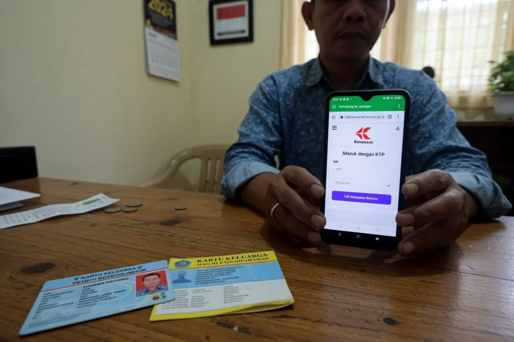 Langkah lewat situs cek bansos kemensos go id