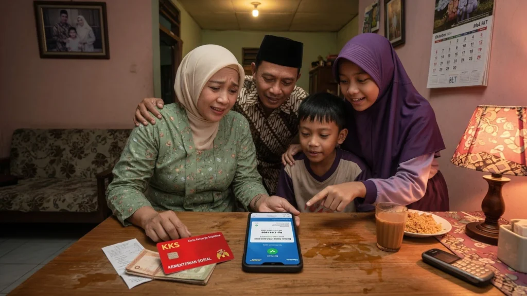 Cek bansos lewat aplikasi di ponsel