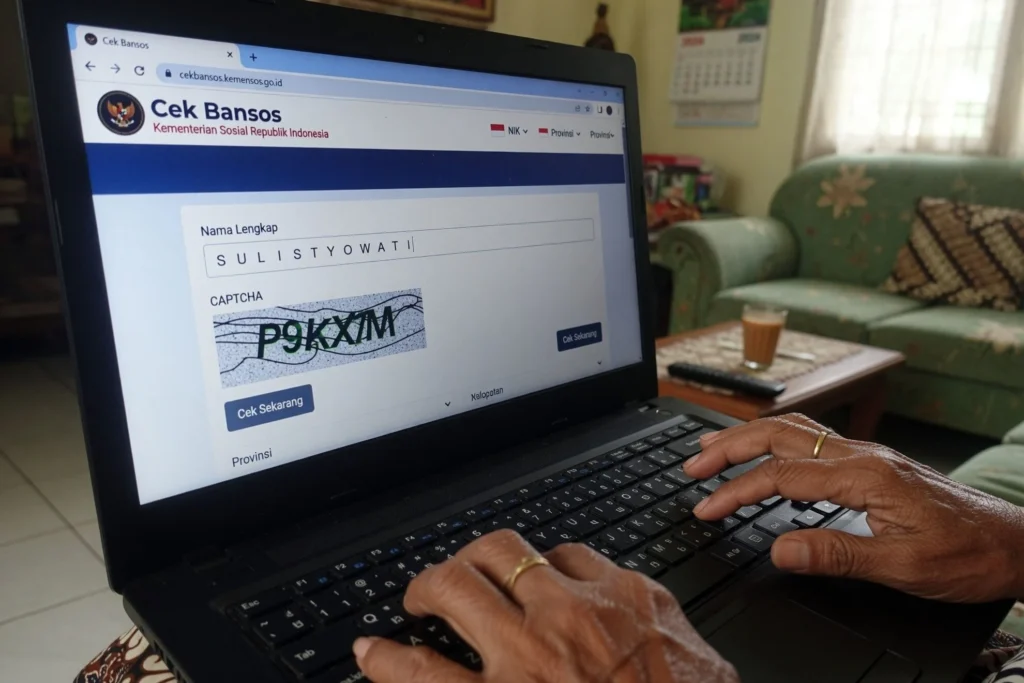 Cek bansos lewat situs cekbansos.kemensos.go.id