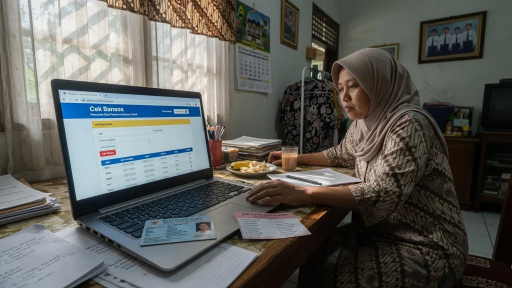 Cek bansos lewat situs cekbansos.kemensos.go.id