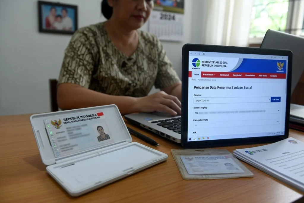 Cek bansos lewat situs cekbansos.kemensos.go.id