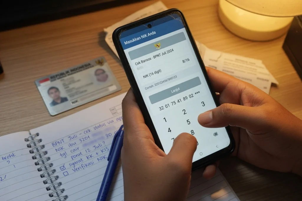 Cek lewat aplikasi Cek Bansos di ponsel