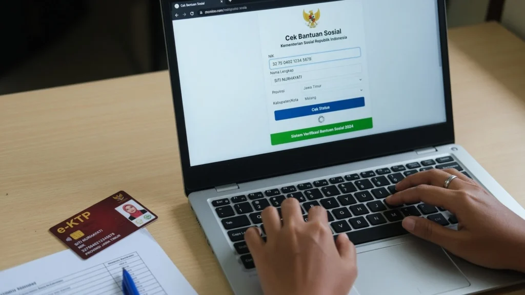 Cek bansos lewat situs cekbansos.kemensos.go.id