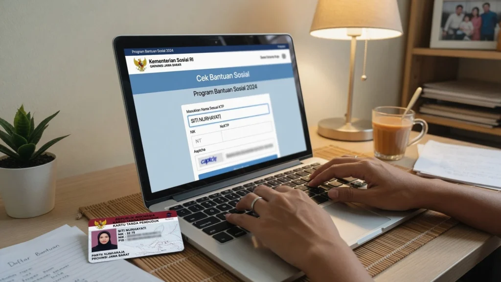 Langkah cek bansos kemensos go id lewat HP