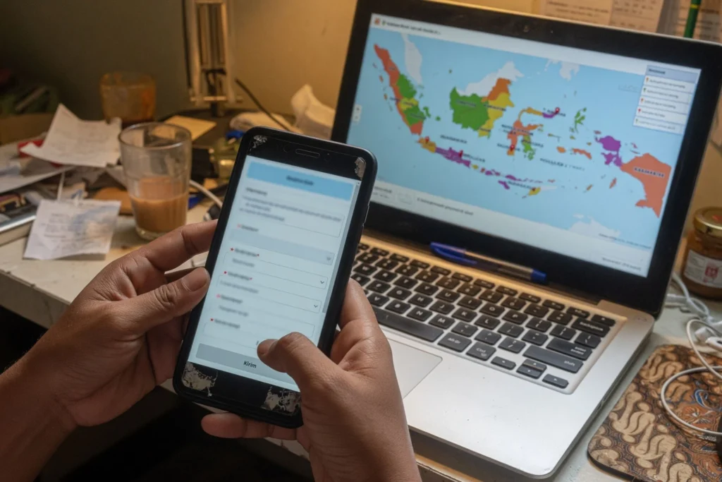 Cek bansos kemensos go id lewat browser