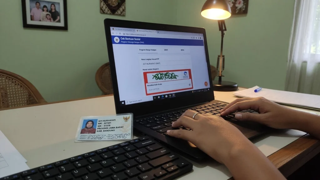 Status di cek bansos kemensos go id bukan mutasi rekening