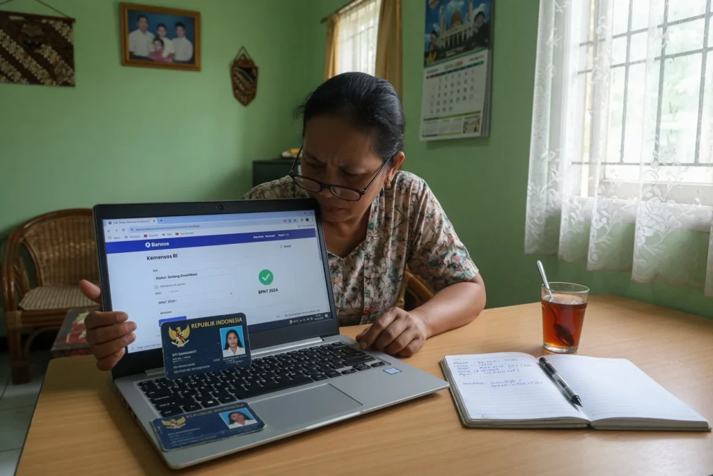 Cek bansos lewat situs cekbansos.kemensos.go.id