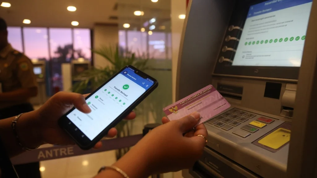 Cek bansos lewat aplikasi di ponsel