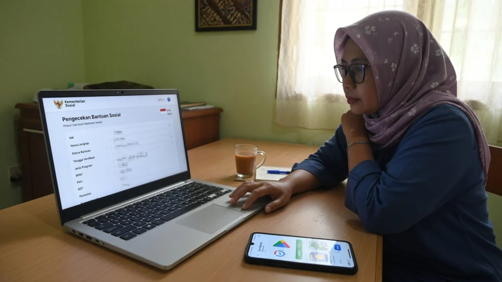 Cara cek bansos lewat situs cekbansos.kemensos.go.id