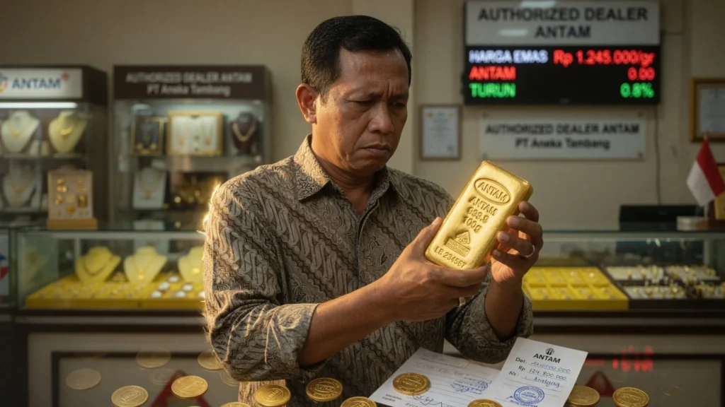 Selisih Jual versus Buyback: Antam Resmi Paling Lebar