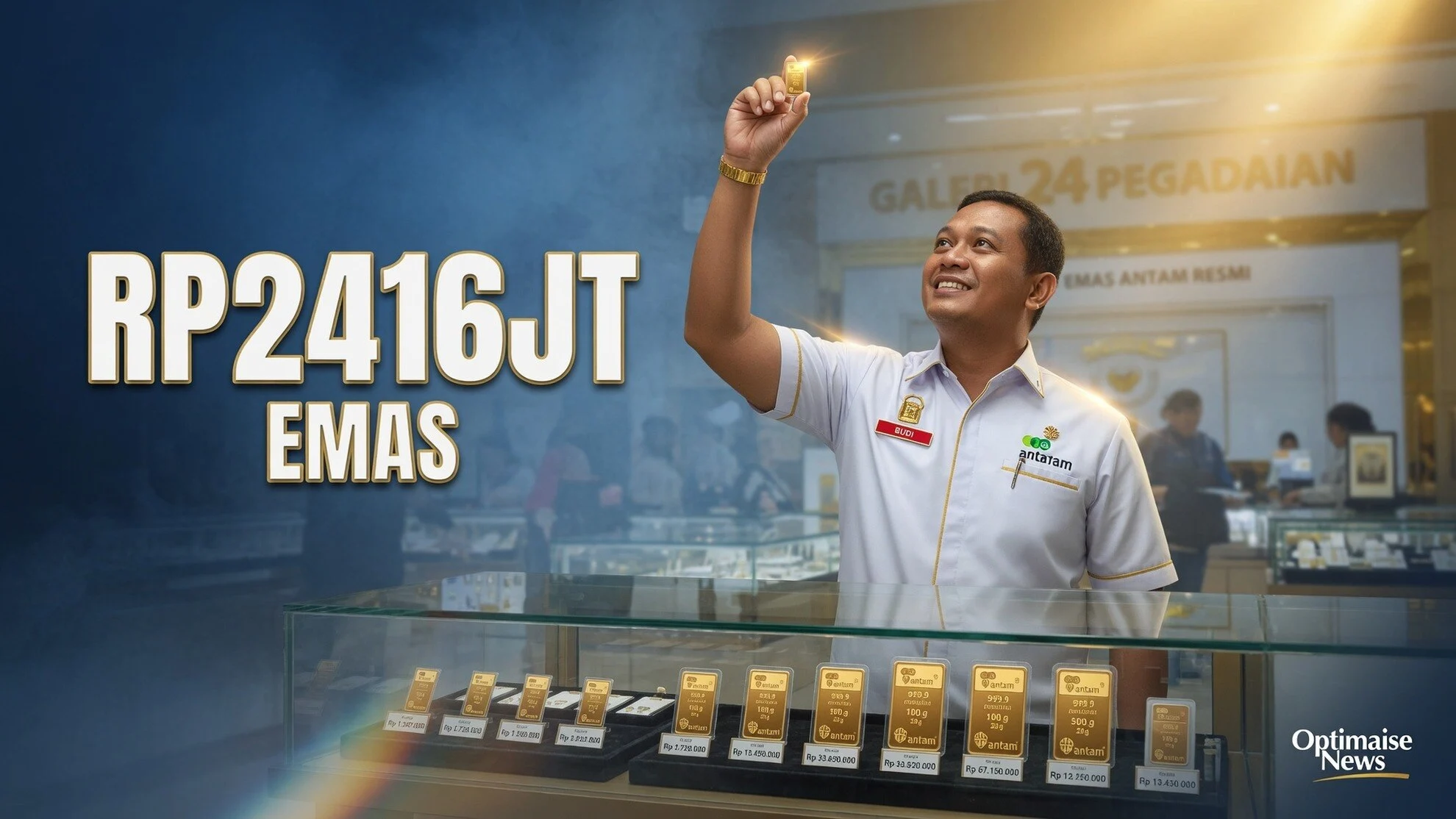 Cek Harga Emas: Spread Antam Rp269rb, Hartadinata Rp2.416jt