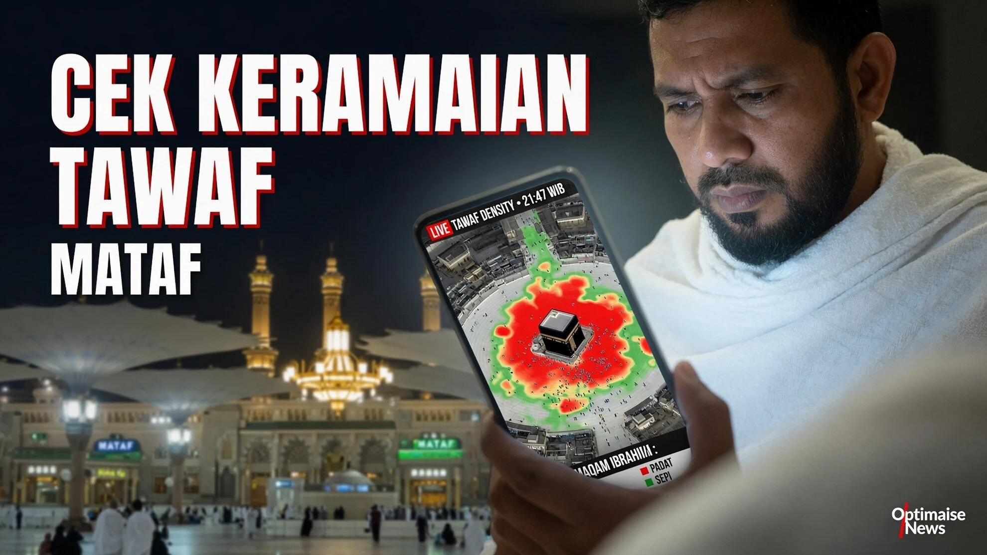 Cek Keramaian Tawaf Real-Time via QR di Masjidil Haram
