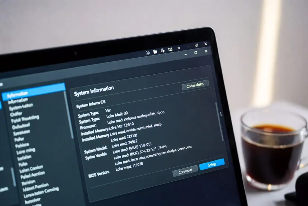 Detail lebih lengkap lewat System Information