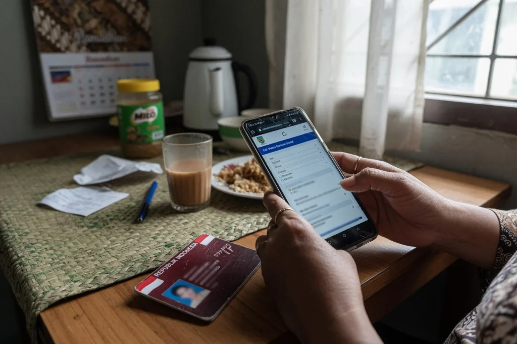 Cara cek status lewat situs resmi Kemensos