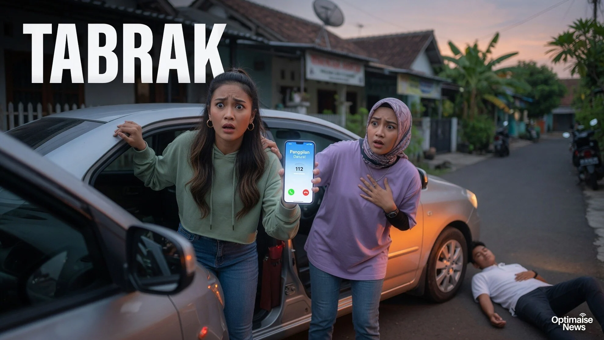 Cek sinetron merangkai kisah indah hari ini: Adegan Tabrak