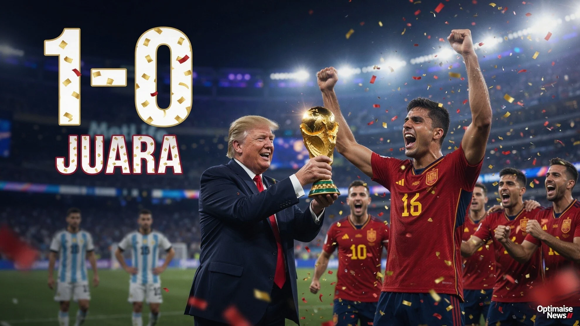 Cek spanyol berapa kali juara piala dunia: 2 Gelar Usai 1-0