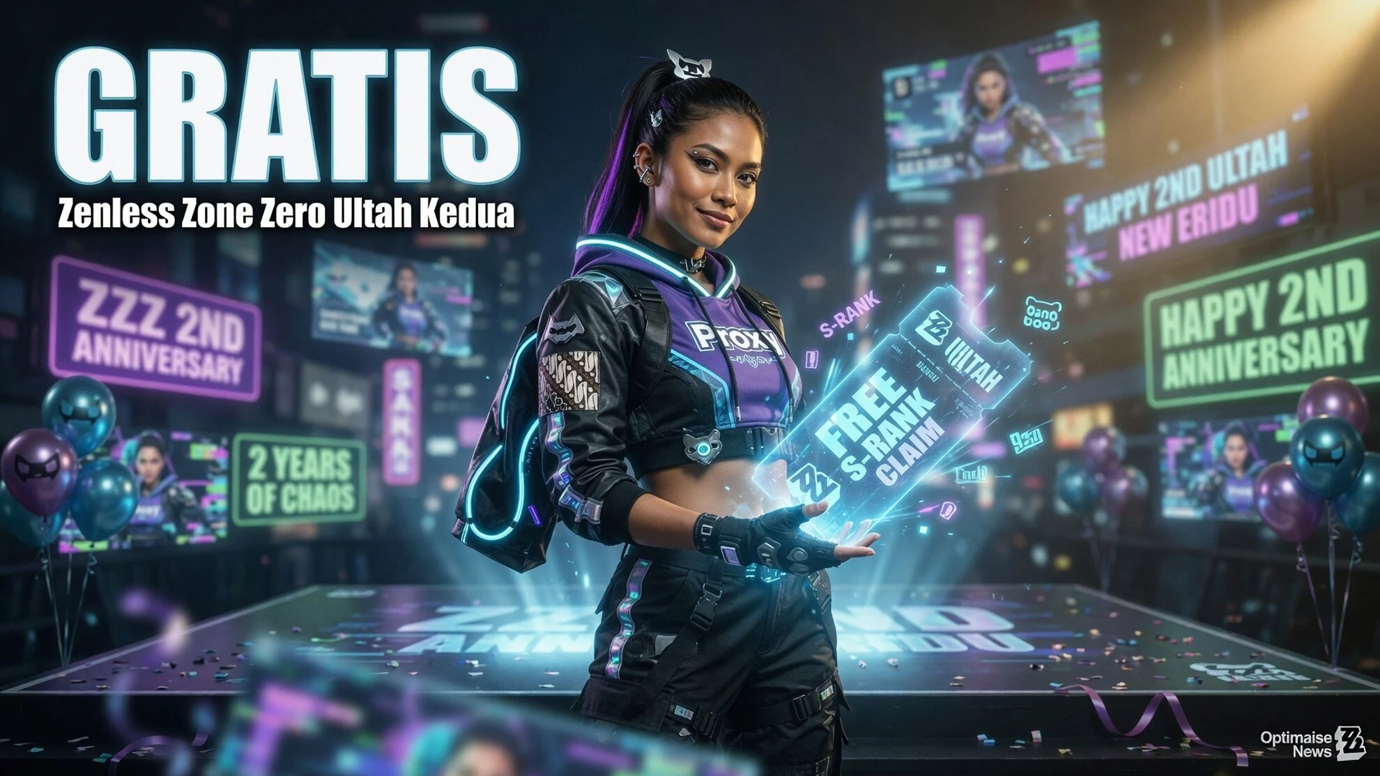 Cek zenless zone zero ultah kedua: S-Rank Gratis Genjot