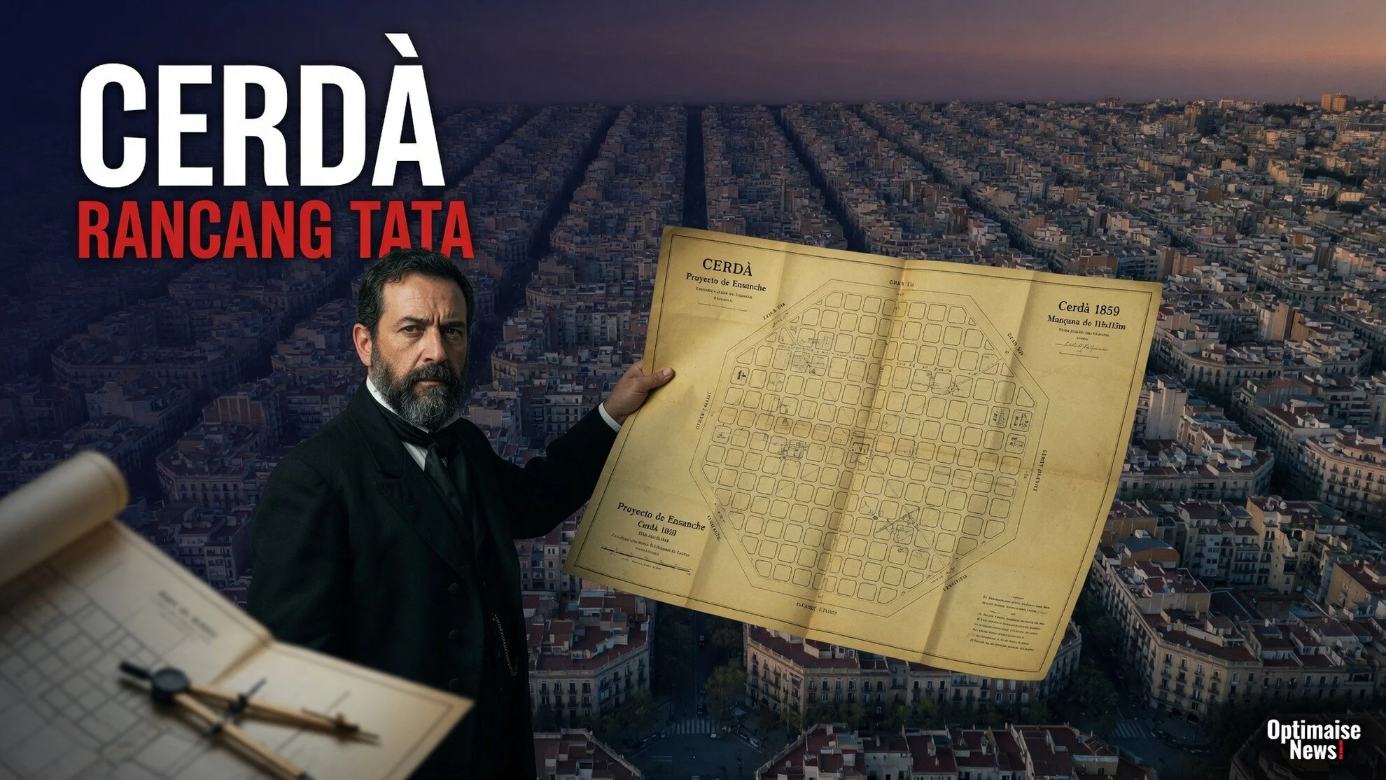 Cerdà Rancang Tata Kota Barcelona 1859, Masih Diikuti 160 Tahun