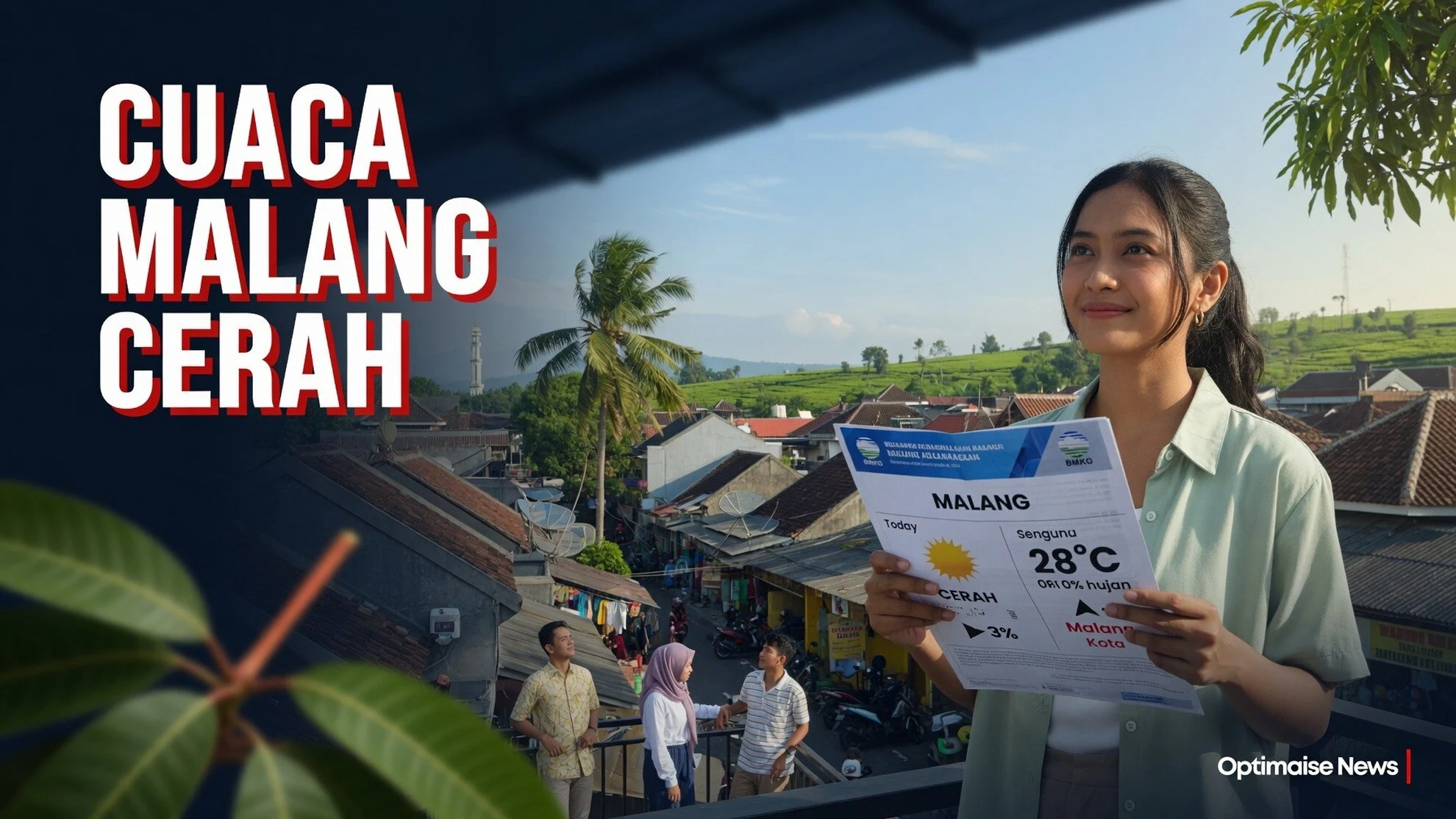 Cuaca Malang Cerah Seharian, Malam Berangin Suhu 14-29°C