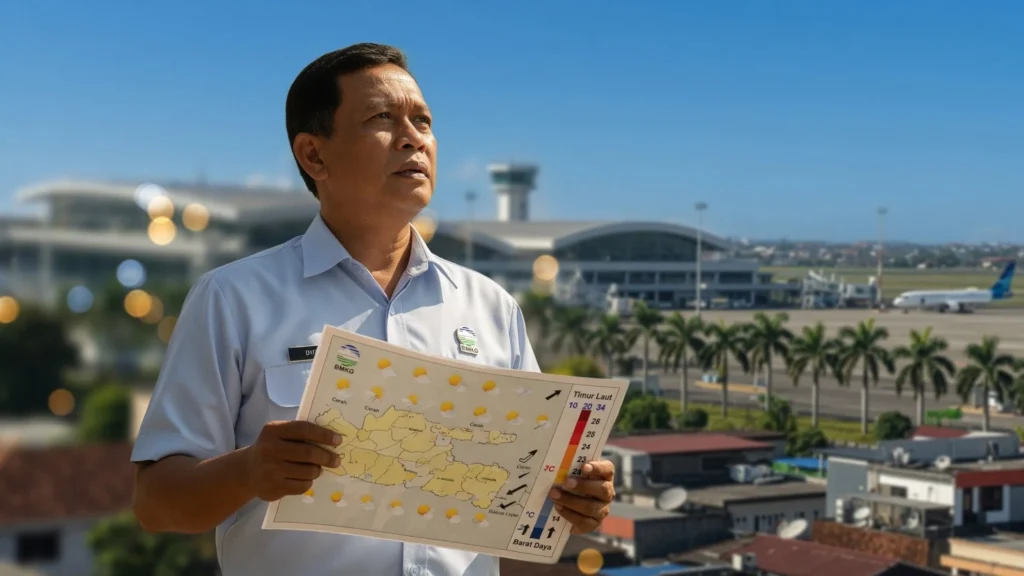 Rentang Suhu dan Pola Angin yang Diprakirakan BMKG Juanda