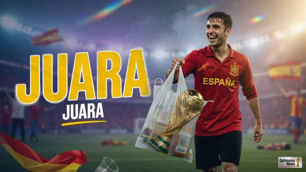 Cucurella Bawa Trofi Juara Dunia 2026 di Kantong Plastik