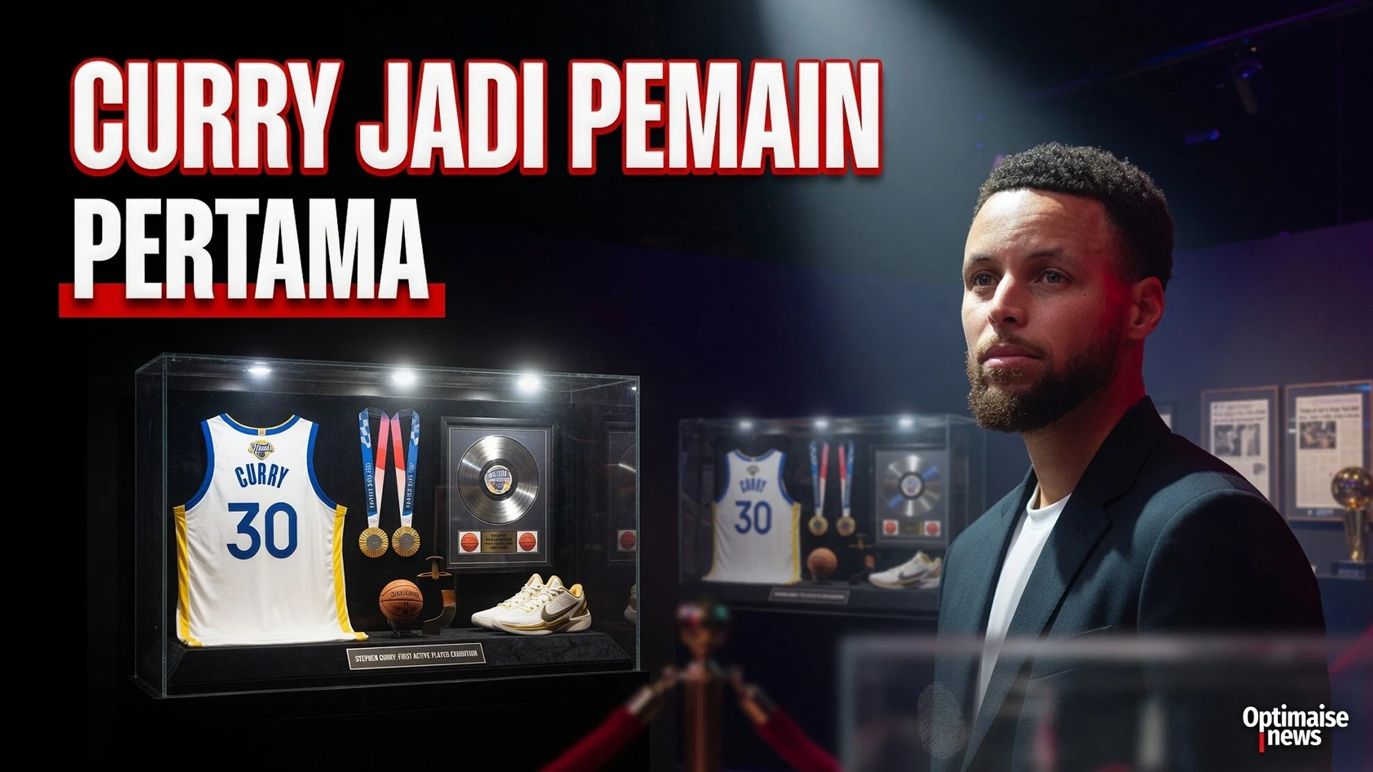 Curry Jadi Pemain Aktif Pertama Dapat Pameran HOF