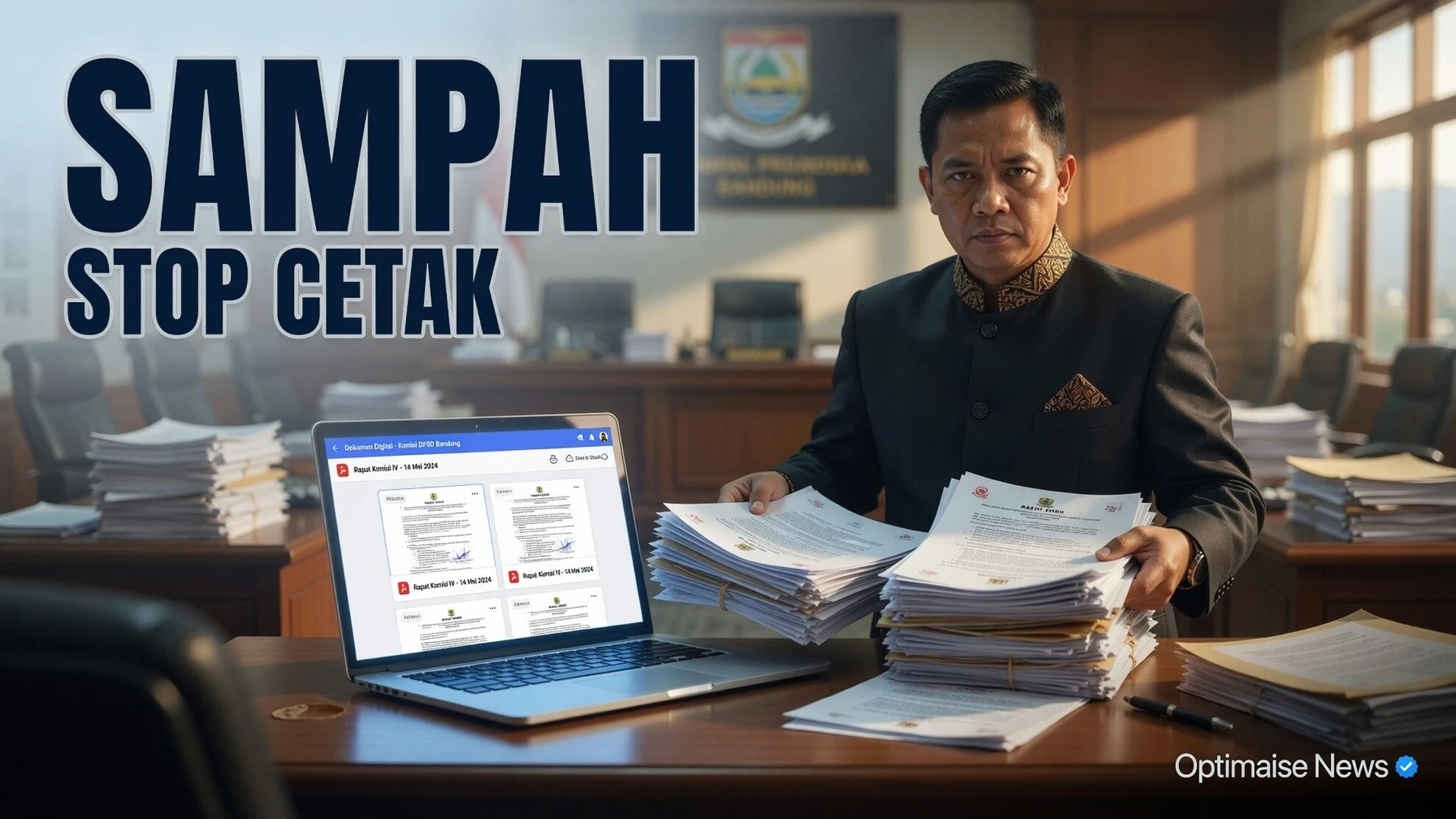 DPRD Bandung Desak Stop Cetak Ganda Dokumen, Kritik Penghargaan Sampah
