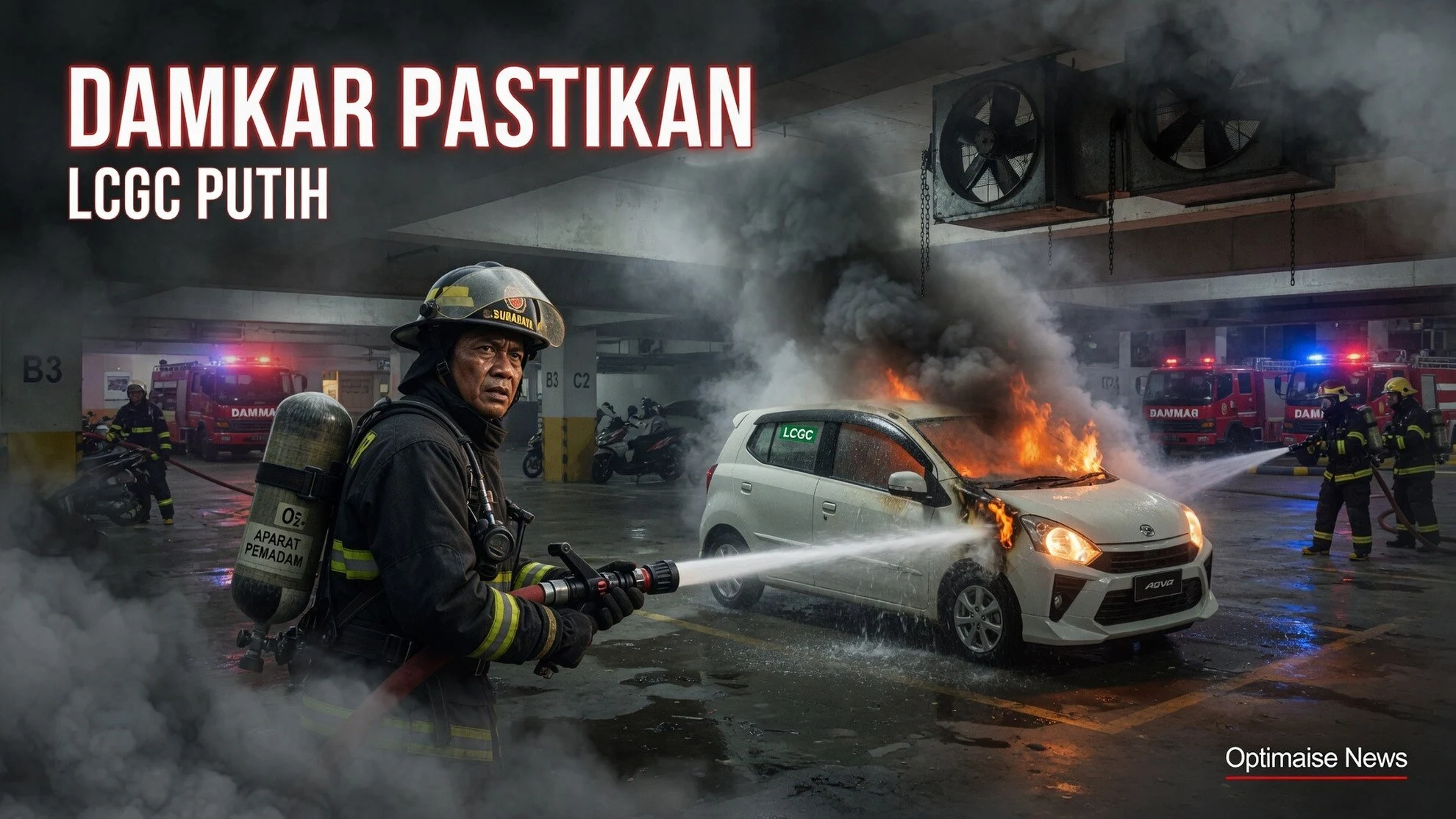 Damkar Pastikan LCGC Putih di Trillium