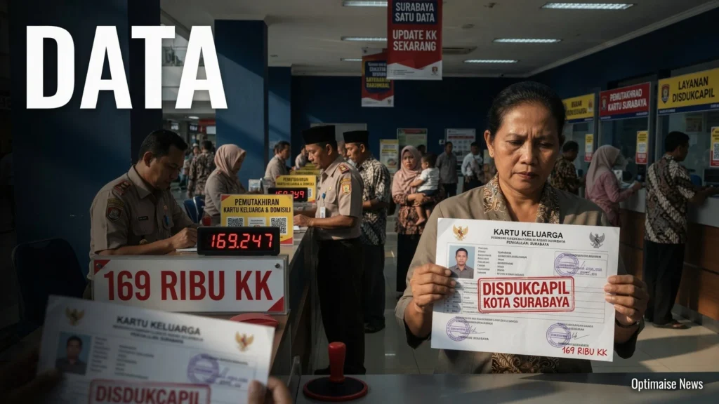 Data 169 Ribu KK Surabaya Diblokir di Cek-in