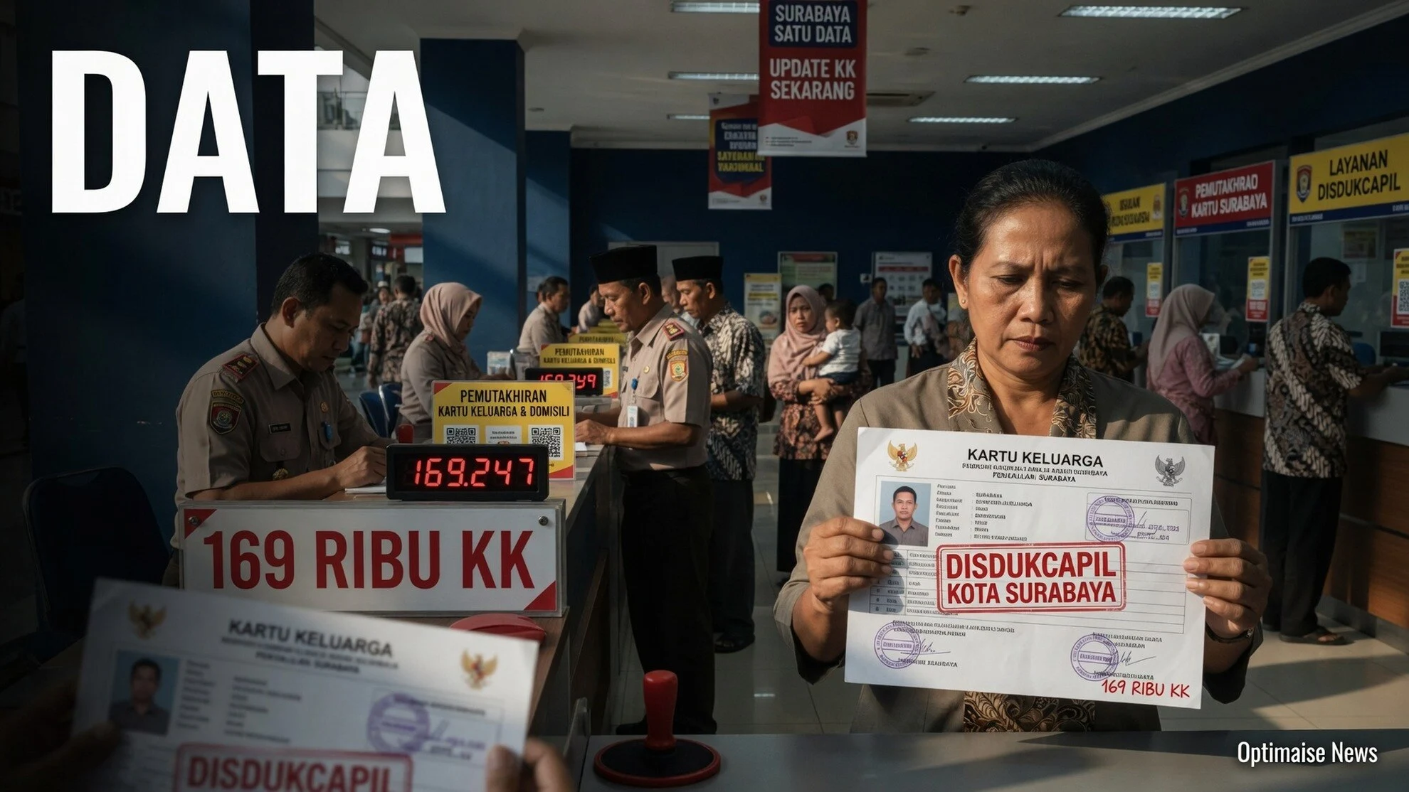 Data 169 Ribu KK Surabaya Diblokir di Cek-in