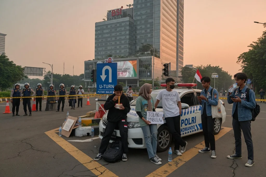 Orasi di mobil komando dan tiga tuntutan utama