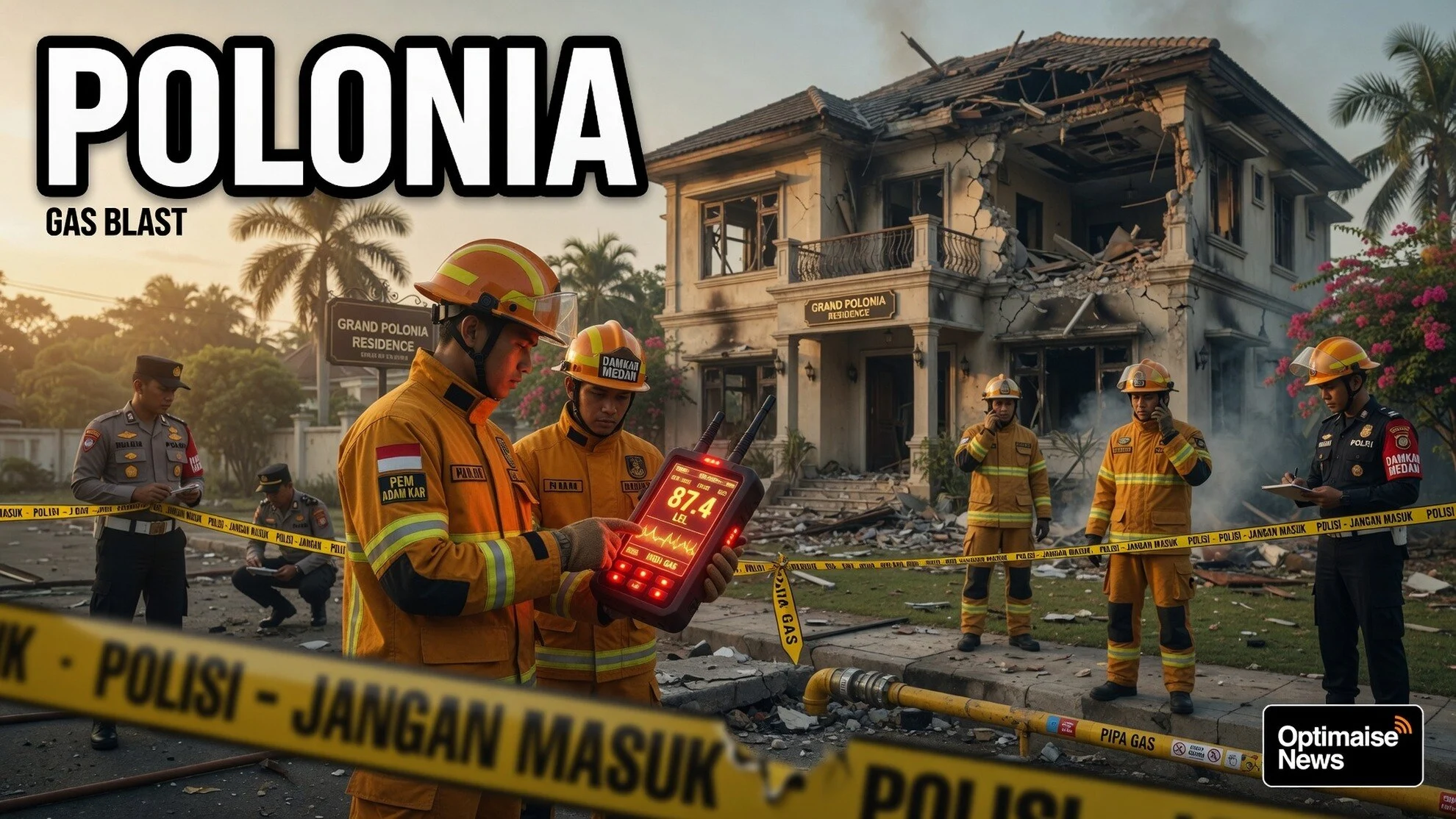 Detektor Gas Perdalam Investigasi Ledakan Grand Polonia