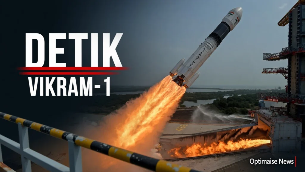 Detik-detik Vikram-1 Orbit 450 Km Bawa India ke Klub Elit