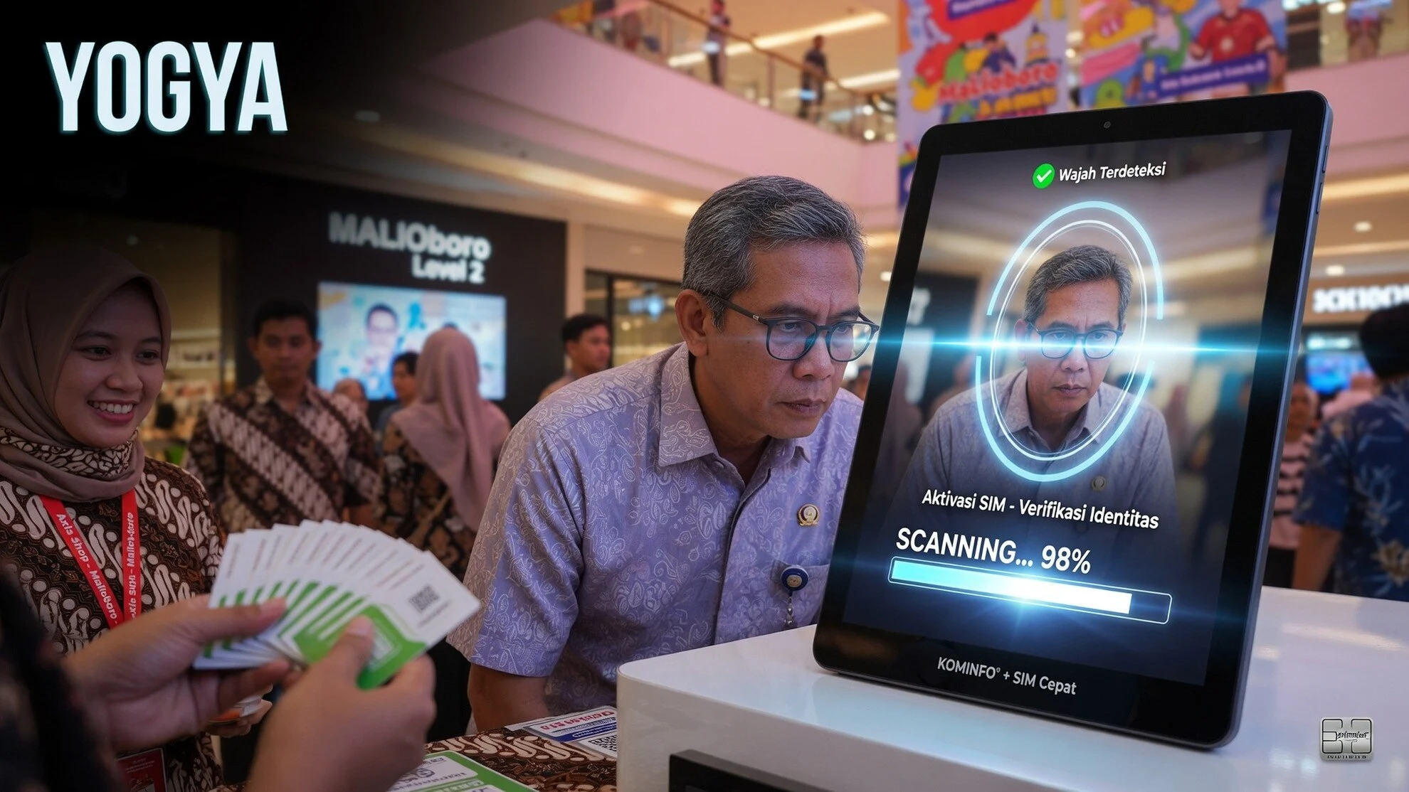 Dirjen Edwin Temukan Aktivasi Palsu SIM di Mal Yogya