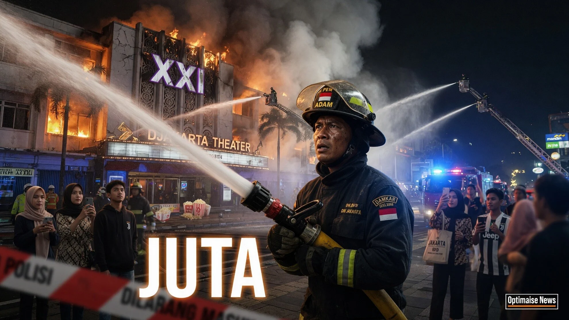 Djakarta Theater Terbakar: Evakuasi Penonton, Rugi Rp20 Juta