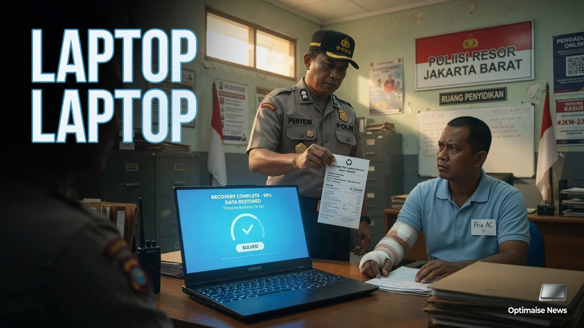Dokumen Servis Bongkar Begal Laptop Lenovo Legion Rp27,3 Juta