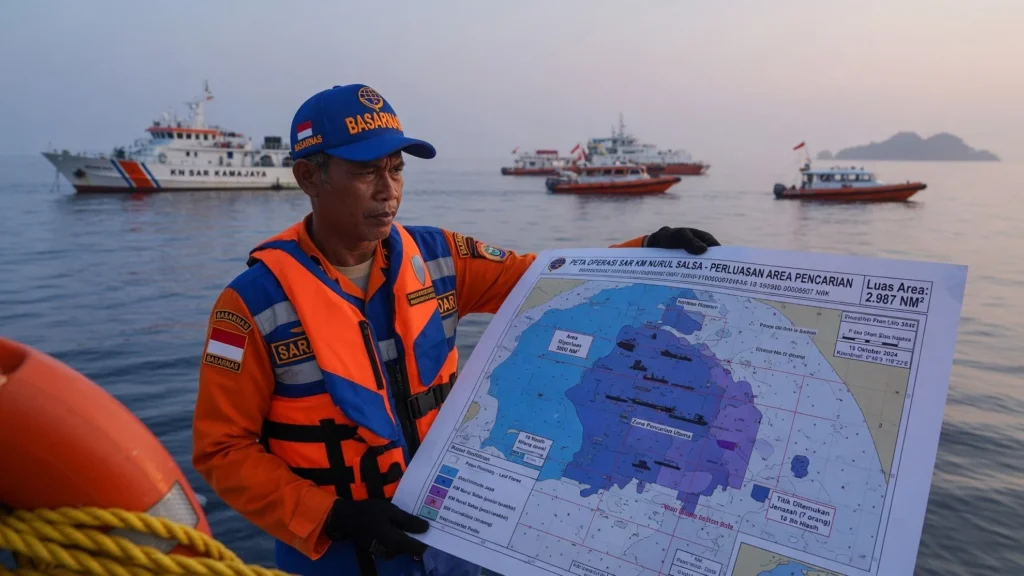 Area Cari Diperluas ke Hampir 3.000 Mil Laut Persegi