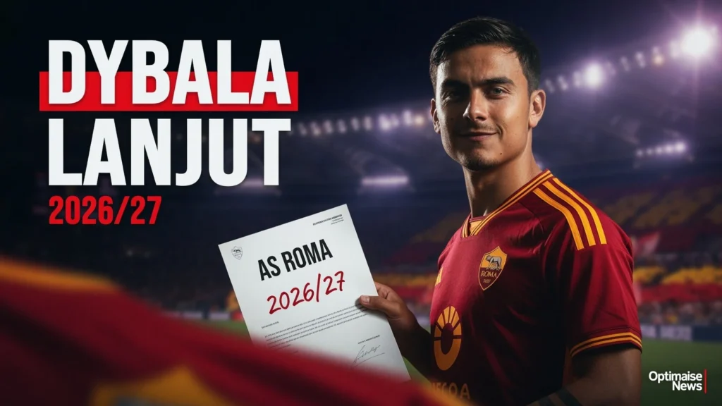 Dybala Lanjut AS Roma 2026/27, Bayaran Turun ke 3 Juta