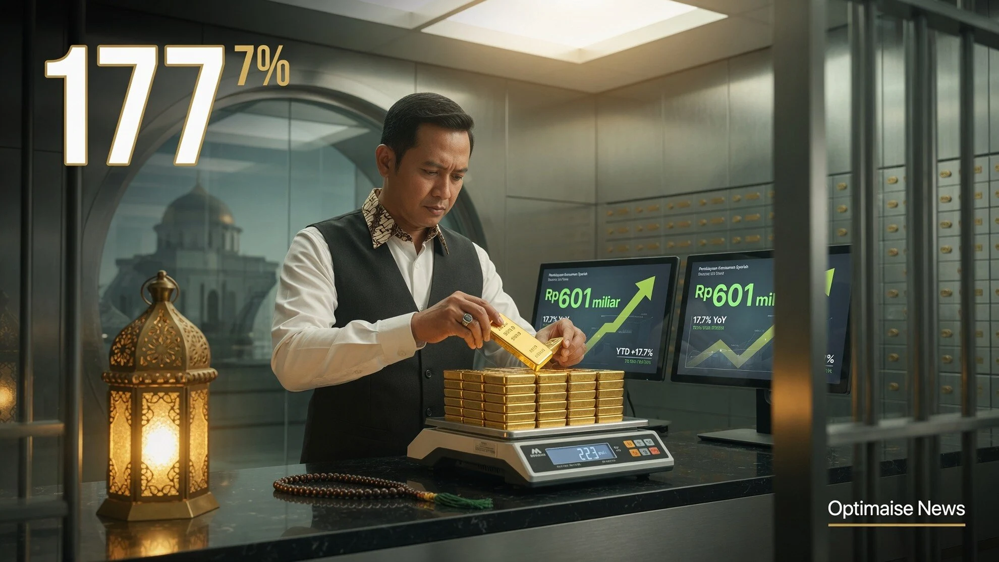 Emas Meledak 1.715% Angkat Konsumer Bank Mega Syariah 17,7%