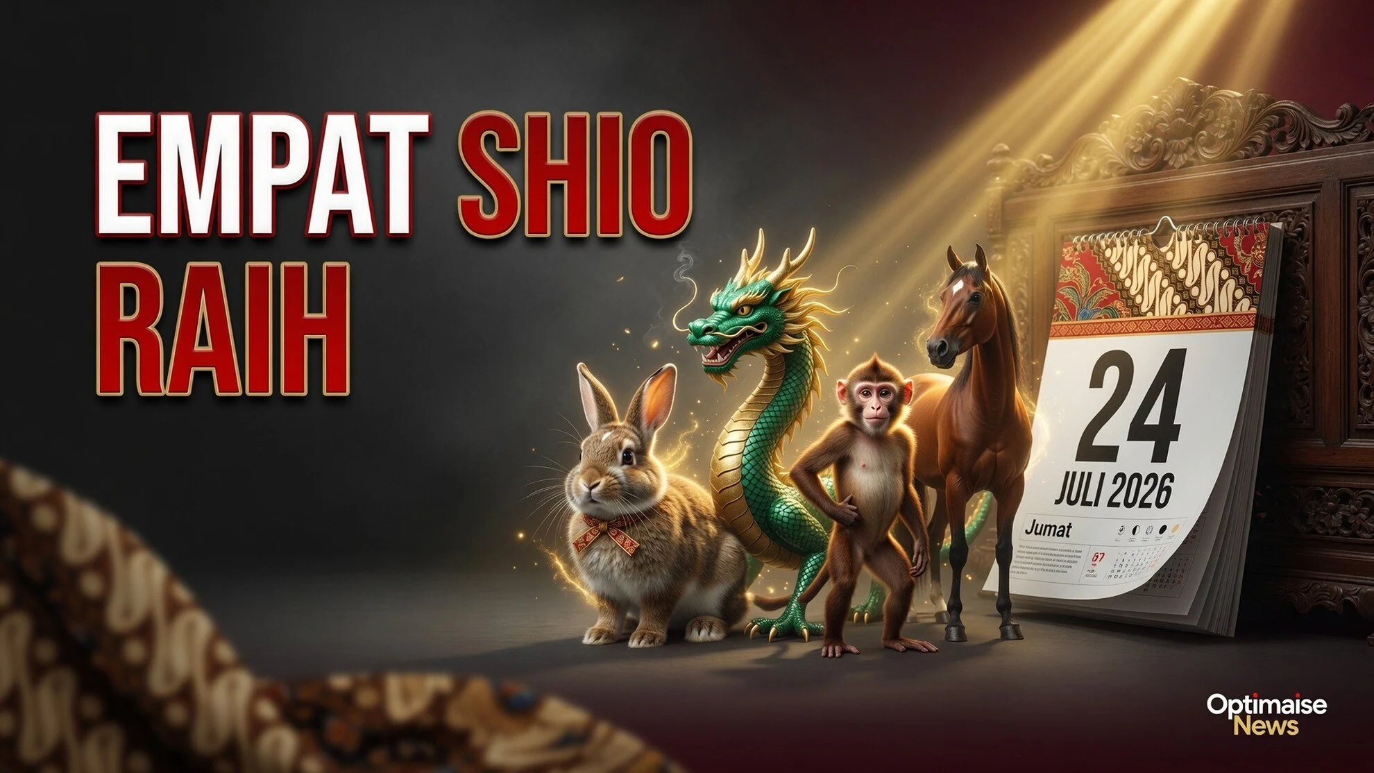 Empat Shio Raih Peluang Emas di Shio Hari Ini 24 Juli 2026: Kelinci